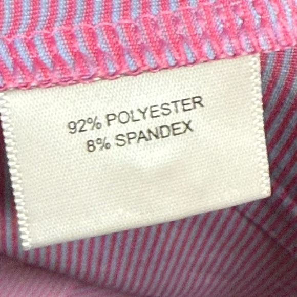 Peter Millar Jubilee Stripe Performance Golf Polo Pink Men XXL AutoZone Logo NWT - Picture 6 of 10